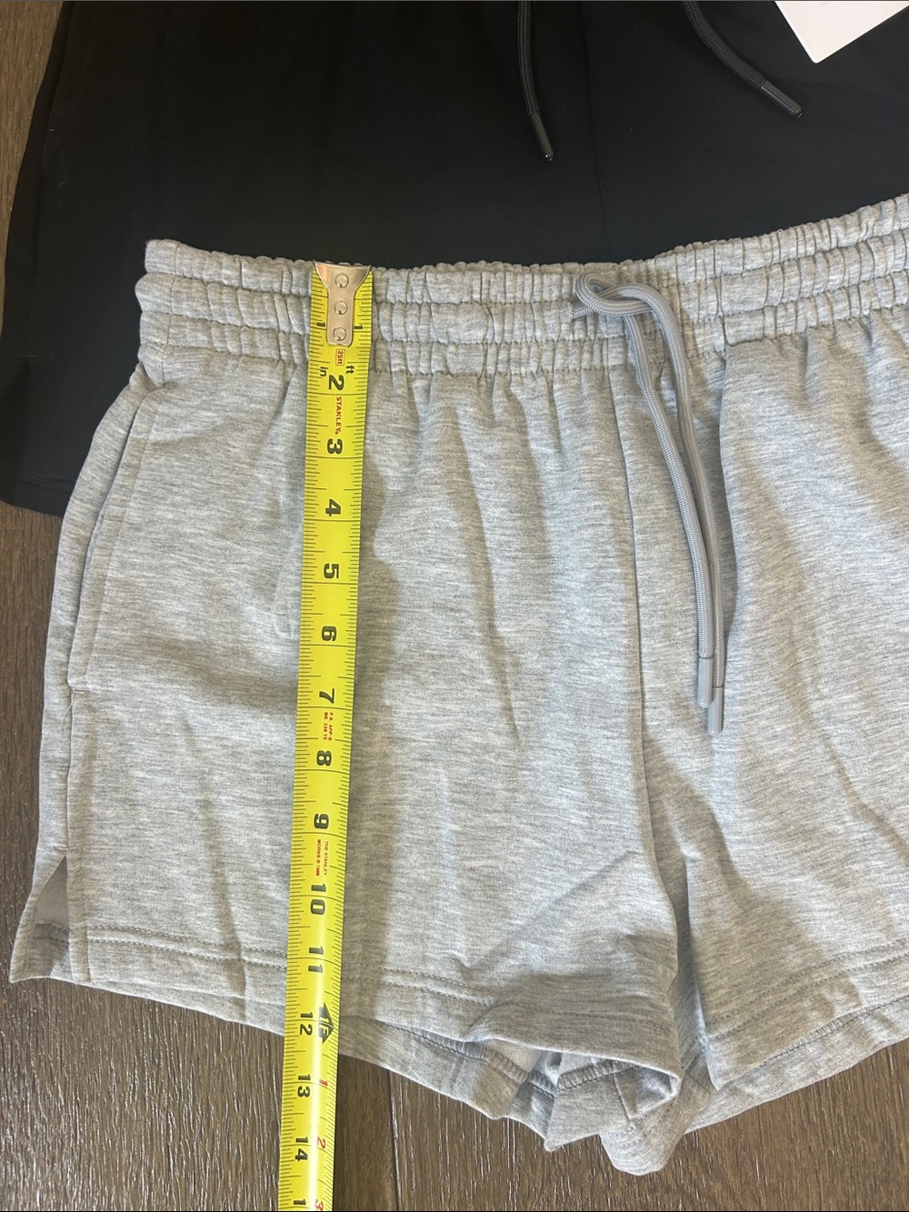 Yogalicious Women's Athletic Shorts — Gray & Black - Picture 10 of 11
